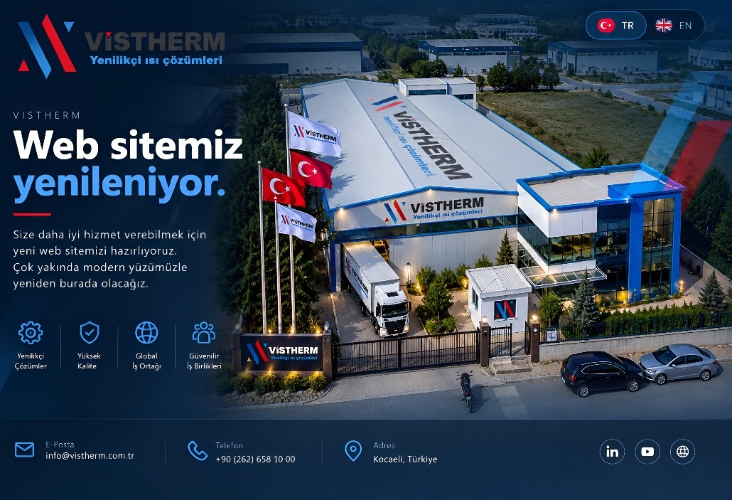 Vistherm - Web sitemiz yenileniyor